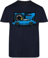 Koszulki męskie - T-SHIRT MĘSKI PORSCHE 911 GT3 AUTA PREZENT KOSZULKA GRANATOWA R-S A586 - miniaturka - grafika 1