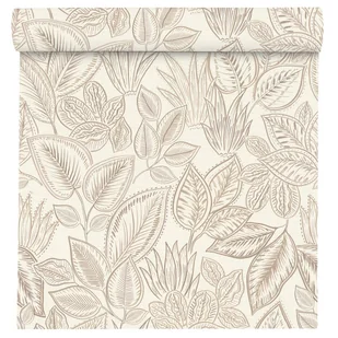 Tapeta Liście Allegretto 692419 beżowa winylowa na flizelinie - Tapety Tapeta Liście Allegretto 692419 beżowa winylowa na flizelinie - Tapety - miniaturka - grafika 1