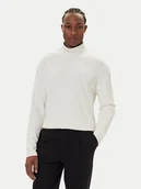 Swetry męskie - Calvin Klein Golf LV04LD215G Biały Regular Fit - miniaturka - grafika 1