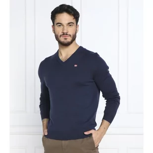 Napapijri Wełniany sweter | Regular Fit - Swetry męskie - miniaturka - grafika 1