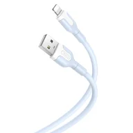 Kable USB - XO Kabel NB212 USB - Lightning 1,0 m 2,1A niebieski - miniaturka - grafika 1
