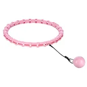 Pozostały sprzęt i akcesoria do ćwiczeń - Hula hop HMS HHW11 Plus Size Różowy - miniaturka - grafika 1