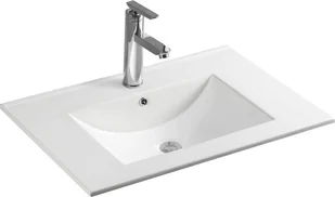 Umywalka Mexen Mexen Atena umywalka wpuszczana w blat 75 x 46 cm biała - 25017500 - Umywalki - miniaturka - grafika 1