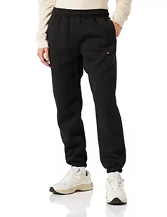 Tommy Hilfiger Męskie spodnie dresowe z grafiką Varsity, czarne, M, Czarny - Spodenki męskie - miniaturka - grafika 1