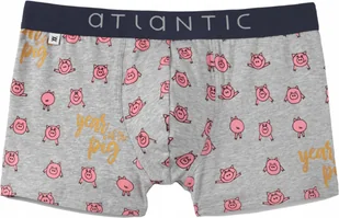 ATLANTIC SZORTY MĘSKIE BOKSERKI MH1054 SZARE *S* - Majtki męskie - miniaturka - grafika 1