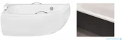 Obudowy do wanien - Besco Obudowa do wanny czarny mat asymetrycznej Milena 150x70 lewa OAM-150-NLC - miniaturka - grafika 1