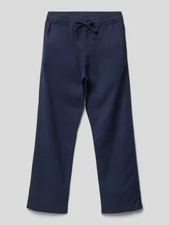 Spodnie i spodenki dla chłopców - Spodnie materiałowe o kroju straight fit z elastycznym pasem - grafika 1