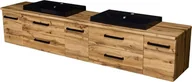 Szafki łazienkowe - Szafka z umywalką 210 cm 39/C2 seria Fokus Loft Gante  - miniaturka - grafika 1