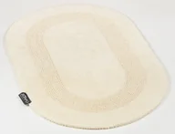 Dywaniki łazienkowe - Dywanik łazienkowy bawełniany owalny Lux 60x100 natural - miniaturka - grafika 1