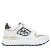 Sneakersy damskie - Sneakersy Guess FLJKOY ELE12 Biały - miniaturka - grafika 1
