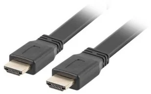 LANBERG LANBERG Kabel HDMI-HDMI M/M v2.0 1m czarny płaski (CA-HDMI-21CU-0010-BK) - Kable - miniaturka - grafika 5