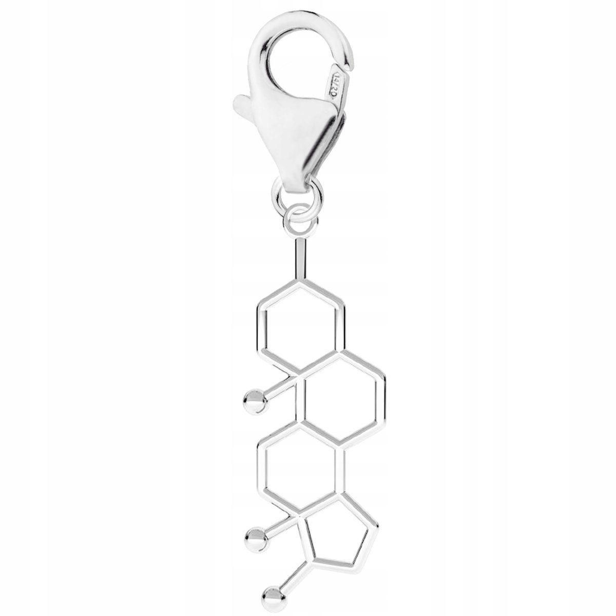 Zawieszka Srebrna Wzór Testosteron Karabińczyk z Testosteronem SREBRO 925