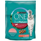 Sucha karma dla kotów - Karma dla kota PURINA ONE Dual Nature Łosoś z żurawiną 750 g - miniaturka - grafika 1