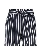 Spodenki damskie - TOM TAILOR Denim Damski Szorty relaksacyjne 1026332, 26754 - Navy White Stripe, S - miniaturka - grafika 1