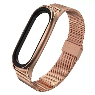 Tech-Protect MILANESEBAND XIAOMI MI SMART BAND 5/6 ROSE GOLD - Etui i futerały do telefonów - miniaturka - grafika 2