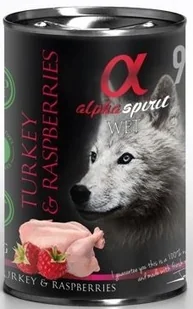 Alpha Spirit Indyk z malinami 400g 19928-uniw - Mokra karma dla psów - miniaturka - grafika 1