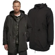 Odzież taktyczna i umundurowanie - Kurtka BRANDIT US Parka M51 - Czarna - miniaturka - grafika 1