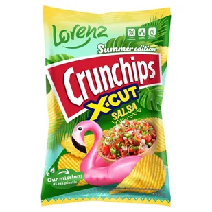 Crunchips X-Cut Salsa Grubo krojone chipsy ziemniaczane 140 g - Chipsy - miniaturka - grafika 1