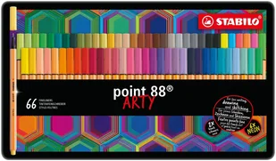 Cienkopisy Stabilo Point 88 Arty, metalowe opakowanie, 65 sztuk - Cienkopisy - miniaturka - grafika 1
