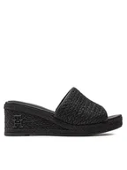 Espadryle damskie - Tommy Hilfiger Espadryle FW0FW07927 Czarny - miniaturka - grafika 1