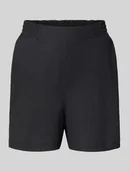 Spodenki damskie - Szorty o kroju relaxed fit z fakturowanym wzorem - miniaturka - grafika 1