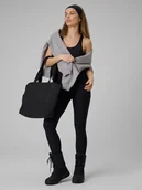 Legginsy - 4F Legginsy dzianinowe prążkowane damskie - czarne XXL - miniaturka - grafika 1