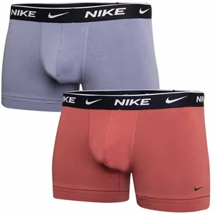 Nike Bokserki Męskie Trunk 2Pk Niebieskie / Ceglane 0000Ke1085 5I6 Xl - Pozostała odzież narciarska - miniaturka - grafika 1