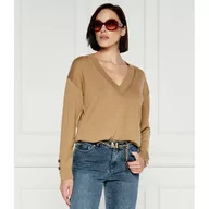 Swetry damskie - Michael Kors Wełniany sweter MERINO | Regular Fit - miniaturka - grafika 1