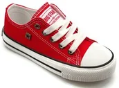 Buty dla dziewczynek - Trampki dziecięce czerwone BIG STAR FF374201 - miniaturka - grafika 1