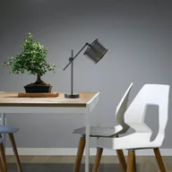 Oprawy, klosze i abażury - Regulowana lampka biurkowa MALI AŻUR z designerskim kloszem - miniaturka - grafika 1