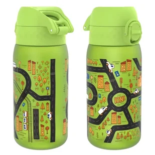 Ion8 Butelka Na Wodę Bidon Recyclon 350ml Zielony Samochody Autka Cars - Bidony dla dzieci - miniaturka - grafika 1