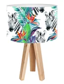 Lampy stojące - Macodesign Lampa biurkowa Zebra tropiku mini-foto-414, 60 W - miniaturka - grafika 1