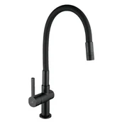 Baterie kuchenne - Bateria kuchenna Freila czarna z wylewką U Laveo - miniaturka - grafika 1