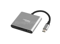 Huby USB - Natec Multi Port Fowler mini USB-C PD USB 3.0 HDMI 4K - miniaturka - grafika 1