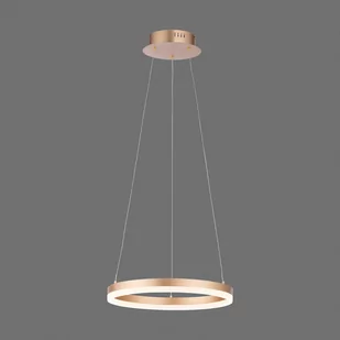 Żyrandol LED Titus, Ø 40 cm, mosiądz matowy - Lampy sufitowe - miniaturka - grafika 1