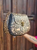 Torebki damskie - Torebka skórzana ręcznie robiona Margarita Beżowa - miniaturka - grafika 1