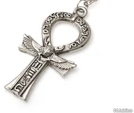 Wisiorki - WISIOREK KRZYŻ ANKH SKARABEUSZ amulety talizmany krzyże ankh gotyk symbole egipskie (aj541) - miniaturka - grafika 1