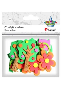 TITANUM Naklejki piankowe 3D: ogródek ( kwiatki, drzewa, trawa), mix rozmiarów i kolorów (EB650D) - Pasmanteria - miniaturka - grafika 2