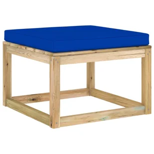 vidaXL Ogrodowy stołek z poduszką impregnowane na zielono drewno 3065233 - Fotele i krzesła ogrodowe vidaXL Ogrodowy stołek z poduszką impregnowane na zielono drewno 3065233 - Fotele i krzesła ogrodowe - miniaturka - grafika 2