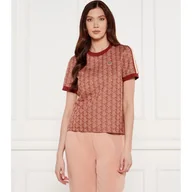 Koszulki i topy damskie - Lacoste T-shirt Slim Fit - miniaturka - grafika 1