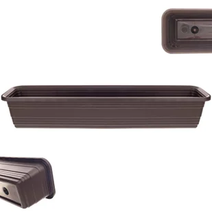 Skrzynka balkonowa Paulin 80cm mokka - Donice Skrzynka balkonowa Paulin 80cm mokka - Donice - miniaturka - grafika 1