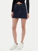 Spódnice - Guess Jeans Spódnica jeansowa W5YD0Q D5M4C Granatowy Regular Fit - miniaturka - grafika 1