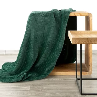 Euro Firany Koc Flanelowy Design Cindy4 Ciemna Ziele 200x220 1212079 - Koce - miniaturka - grafika 1
