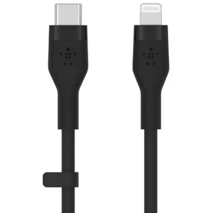 Belkin Kabel USB Typ-C Lightning Silicone 1m Czarny - Kable USB - miniaturka - grafika 1