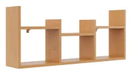 Półki do salonu - Minimalistyczna nadstawka na biurko olcha L4-S81 - miniaturka - grafika 1