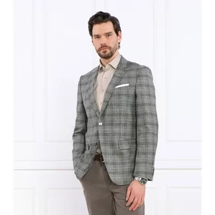 BOSS Wełniana marynarka H-Hutson-231 | Slim Fit | z dodatkiem lnu - Marynarki męskie - miniaturka - grafika 1