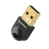 Plecaki - Mini adapter Bluetooth 5.4 Wozinsky WUSB54YS USB-A odbiornik nadajnik do komputera - czarny - miniaturka - grafika 1
