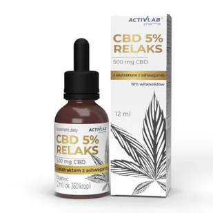 ACTIVLAB CBD 5% Relaks z ashwagandhą, 12ml >>  od 49zł  << - Suplementy naturalne - miniaturka - grafika 1