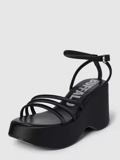 Sandały damskie - Sandały z podeszwą na platformie model ‘JOY’ - grafika 1