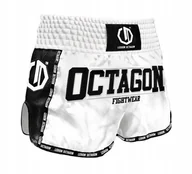 Kimona, stroje i obuwie - Octagon Spodenki Muay Thai Legion Future Premium Białe M - miniaturka - grafika 1